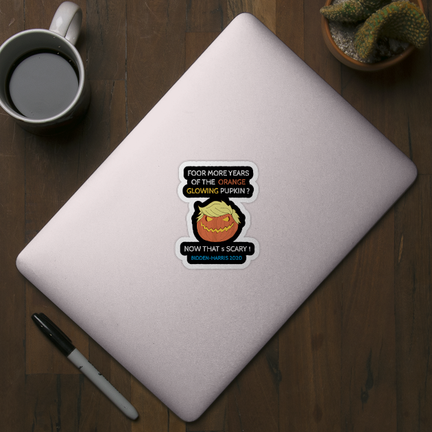 Pumpkin trump Funny bidden election quote by SDxDesigns